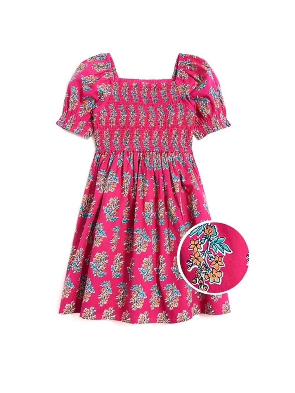 J.Crew Crewcuts Floral Block Print Girls Dress, Size 6 🌸
